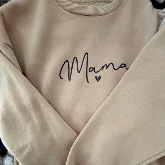 SHEIN Sweaters - Cream 'Mama' Sweatshirt